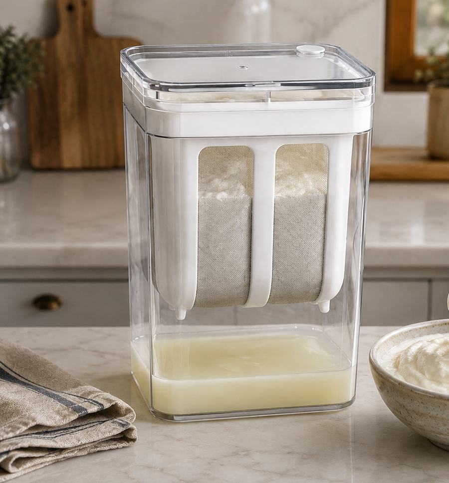 Designed for Cleaner, Easier Straining.